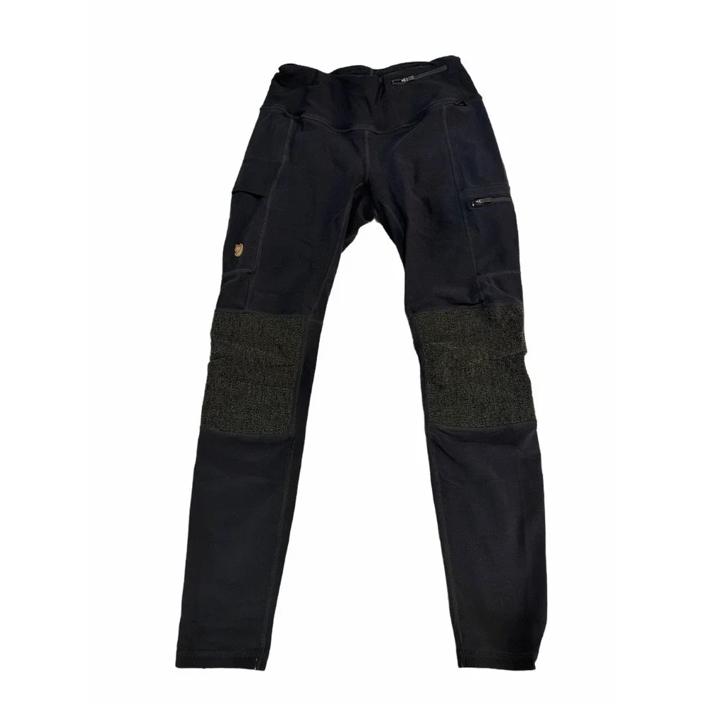 Fjallraven Abisko Trekking Tights M Black Reinforced Knee Climbing Pants